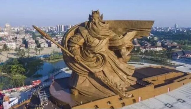 중국 세계 최대크기 관우 동상