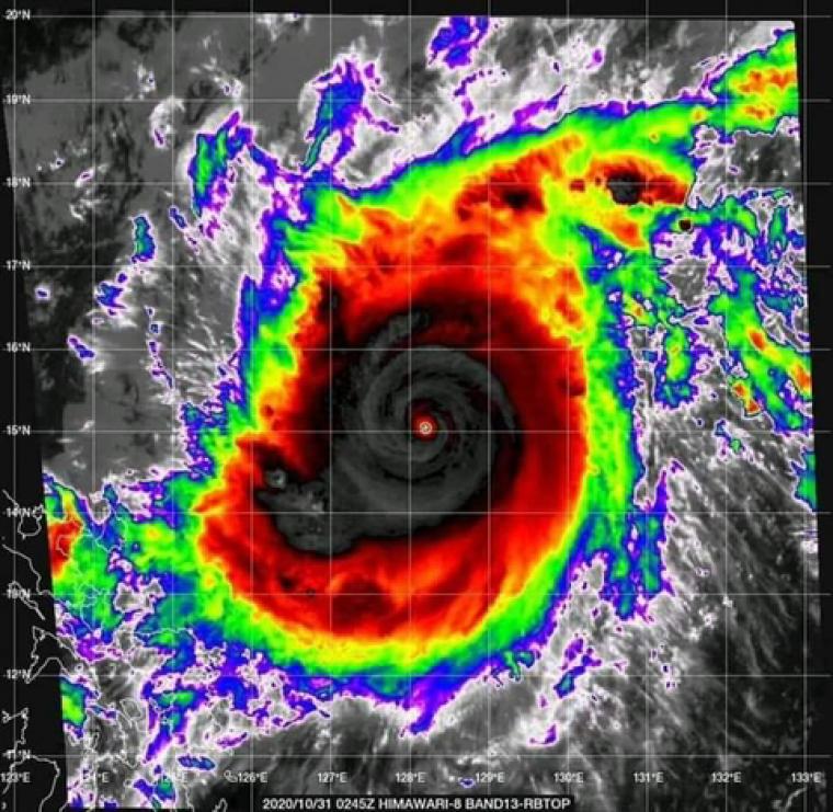 필리핀 역사상 가장 큰 태풍 접근