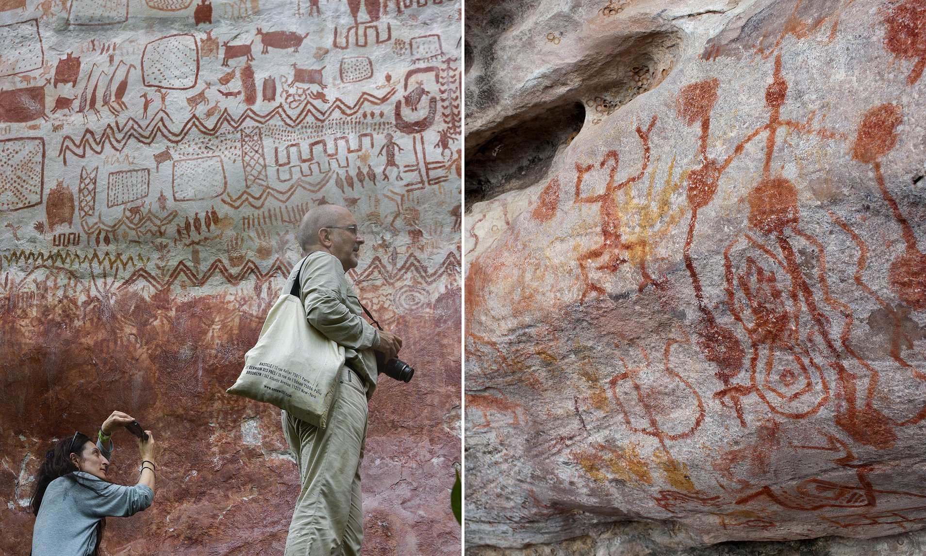 It's 12 kilometers long.12,000 years old murals found in the Amazon rainforest