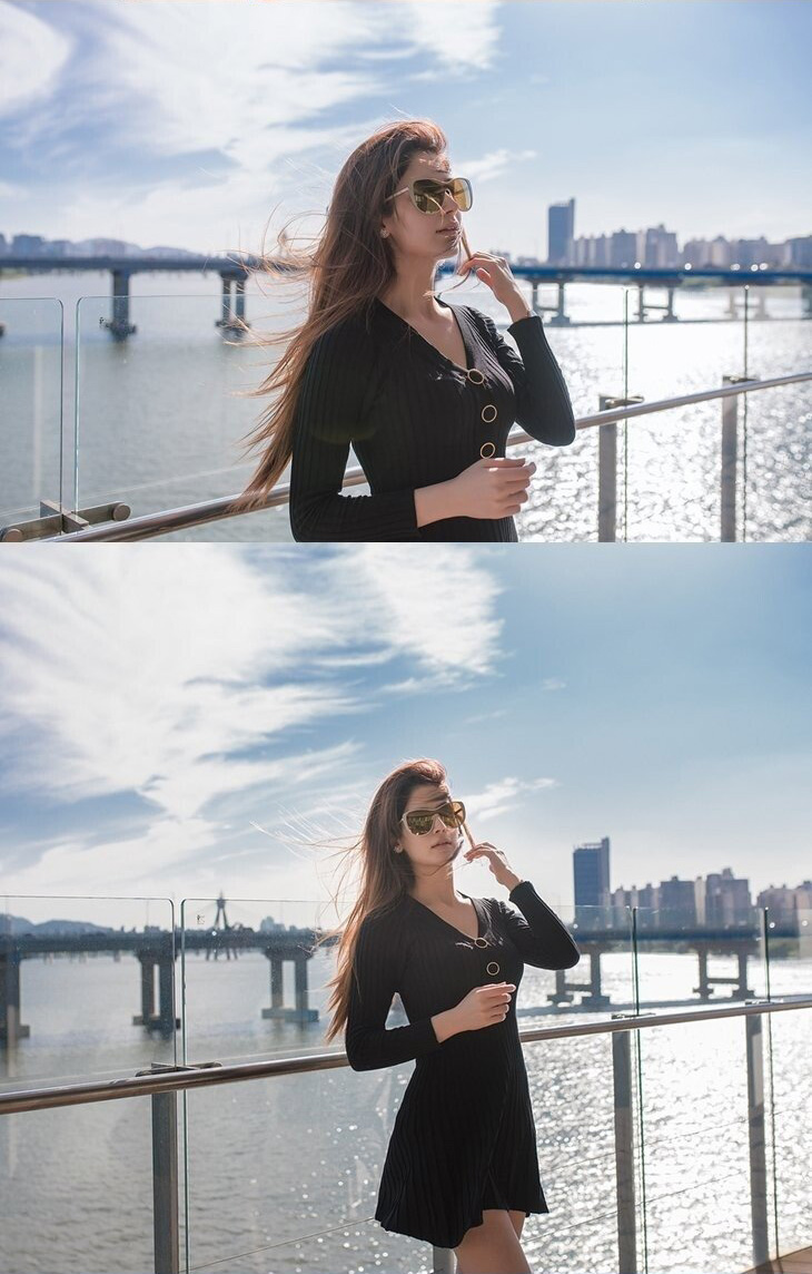 Iranian female model in her 20s working in Korea