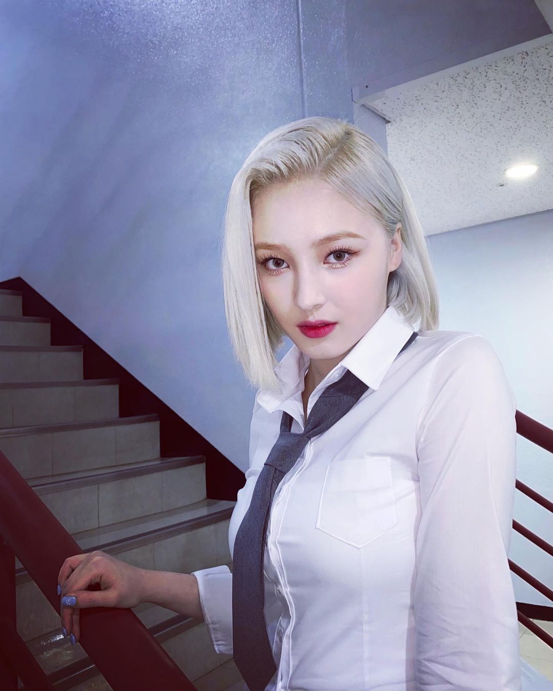 Nancy Insta_Blonde School Uniform