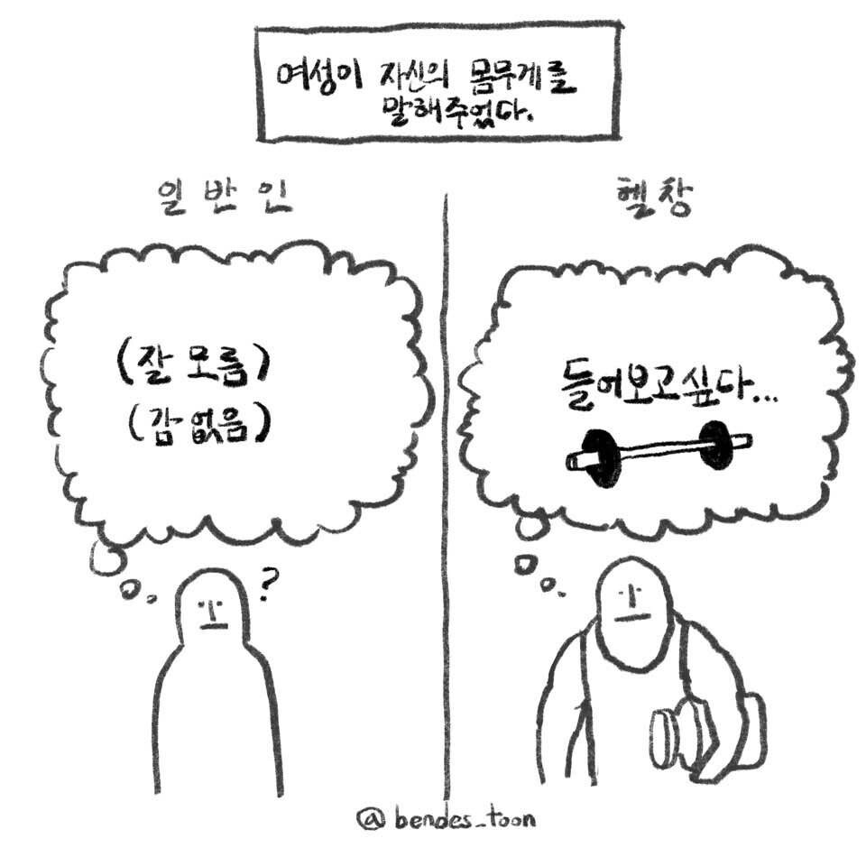 일반인과 헬창의 시각 차이.....jpg