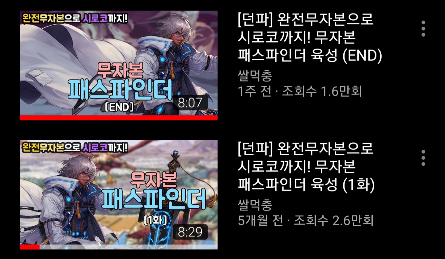 던파 vs 메이플 무자본 최종컨텐츠 비교