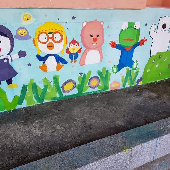 Pororo Kindergarten mural