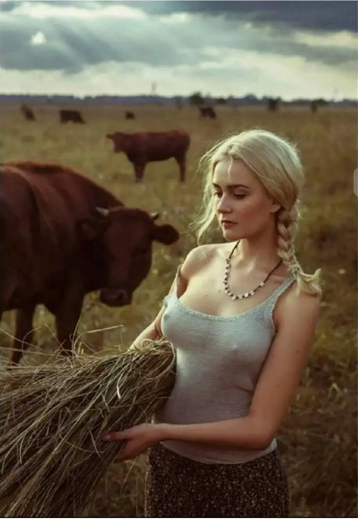 Beautiful farmers in Ukraine