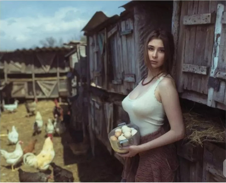 Beautiful farmers in Ukraine
