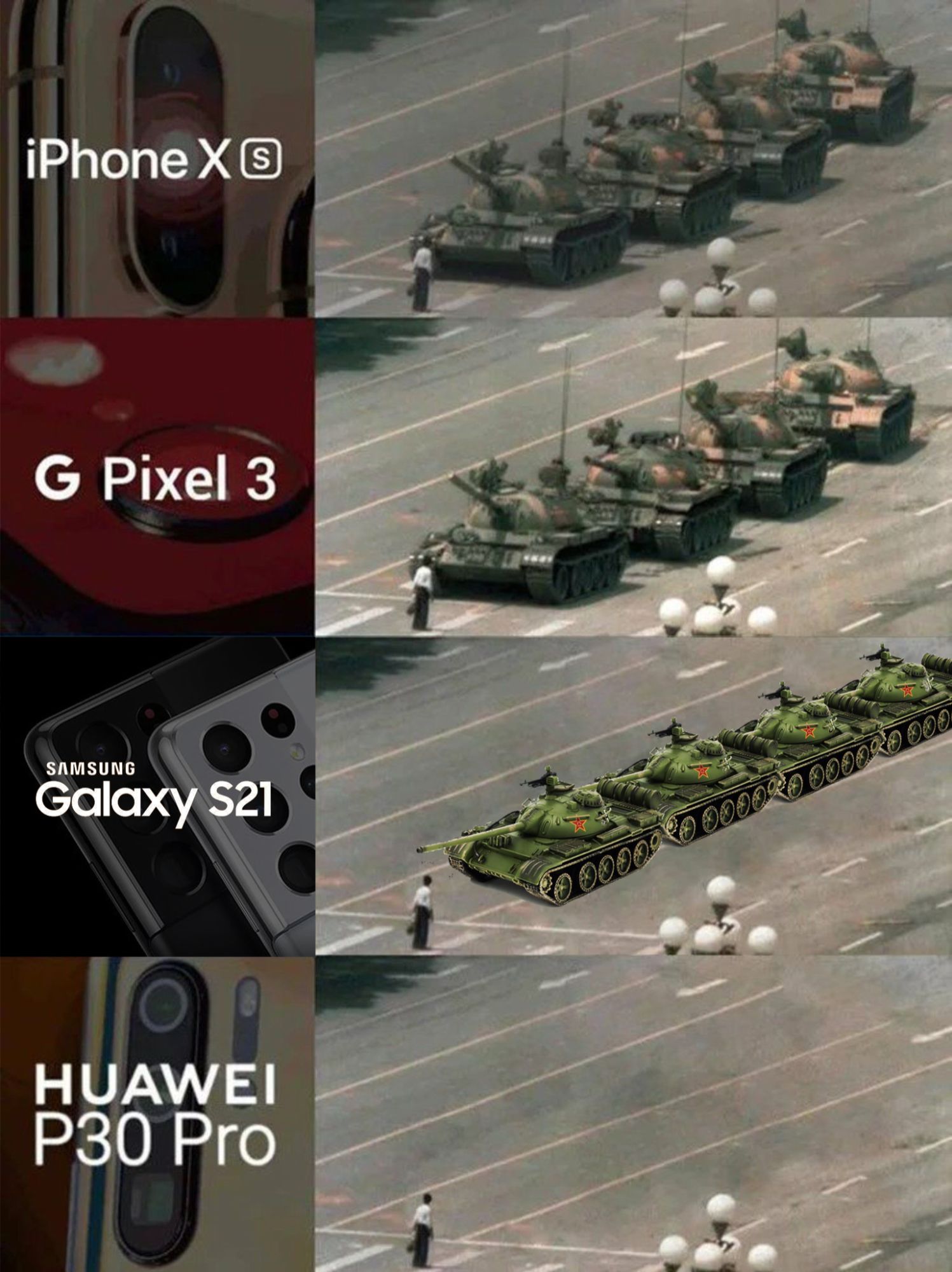 iPhone vs Pixel vs Galaxy vs Huawei