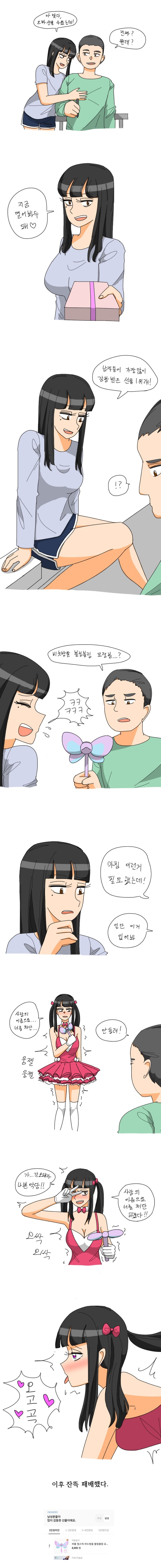 남성들이 많이 감동한 선물.manhwa