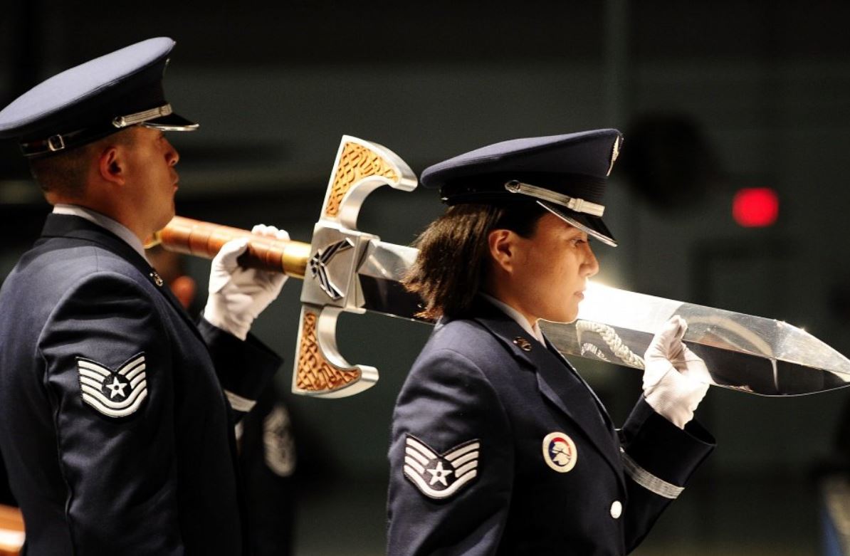 U.S. Air Force Braces Sword