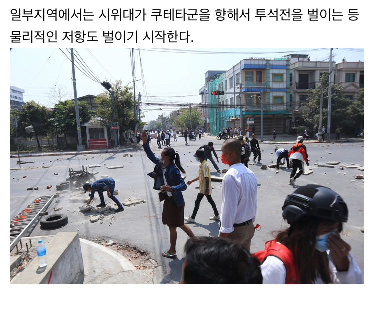 pro-democracy protests in Myanmar.