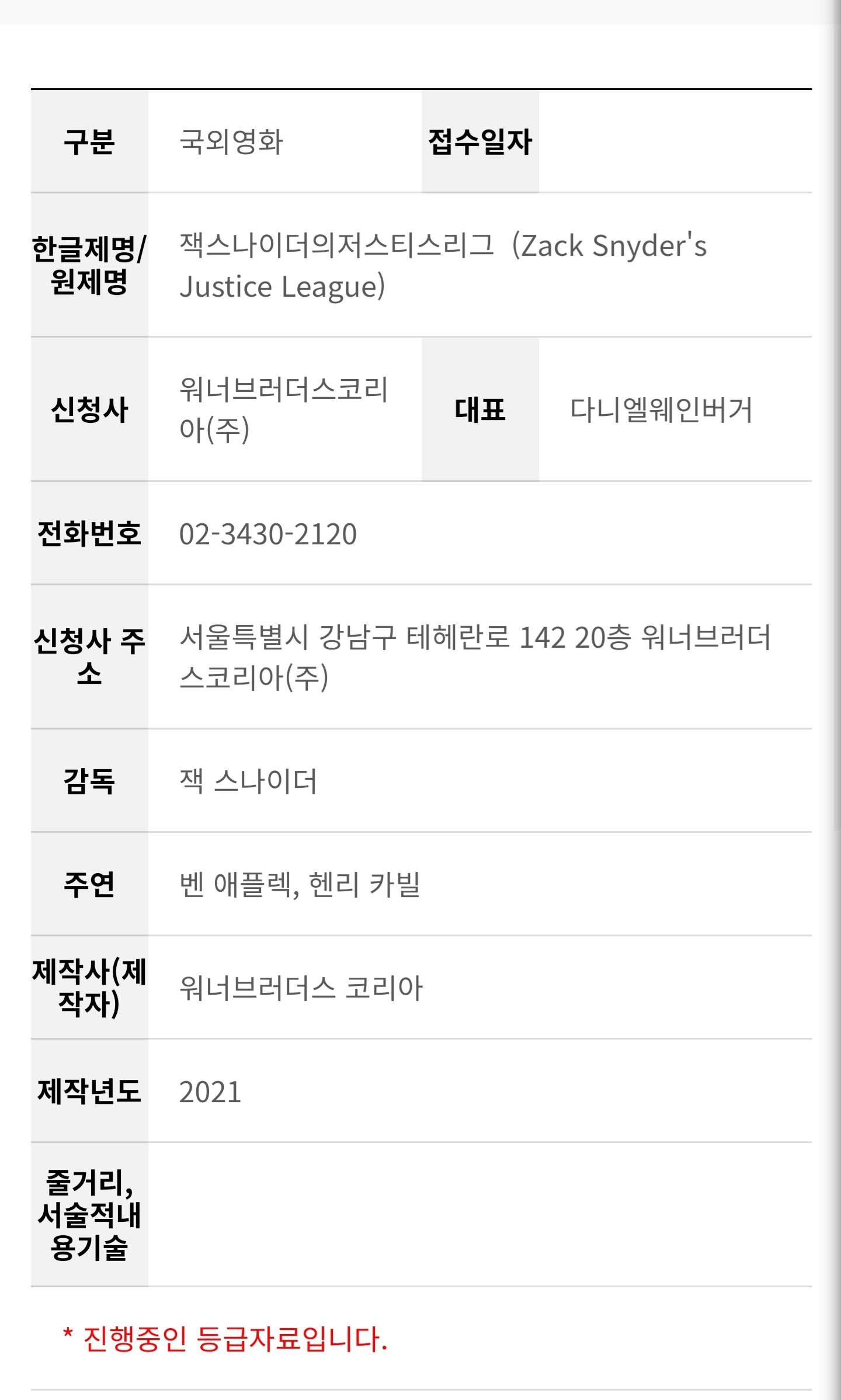 Jack Snyder's Justice League Korea Open Platform Reveals