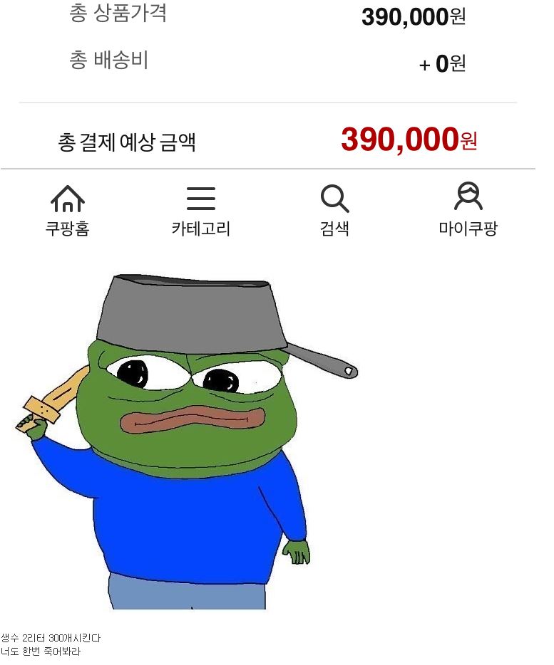 쿠팡에 물려 흑화해버린 주갤