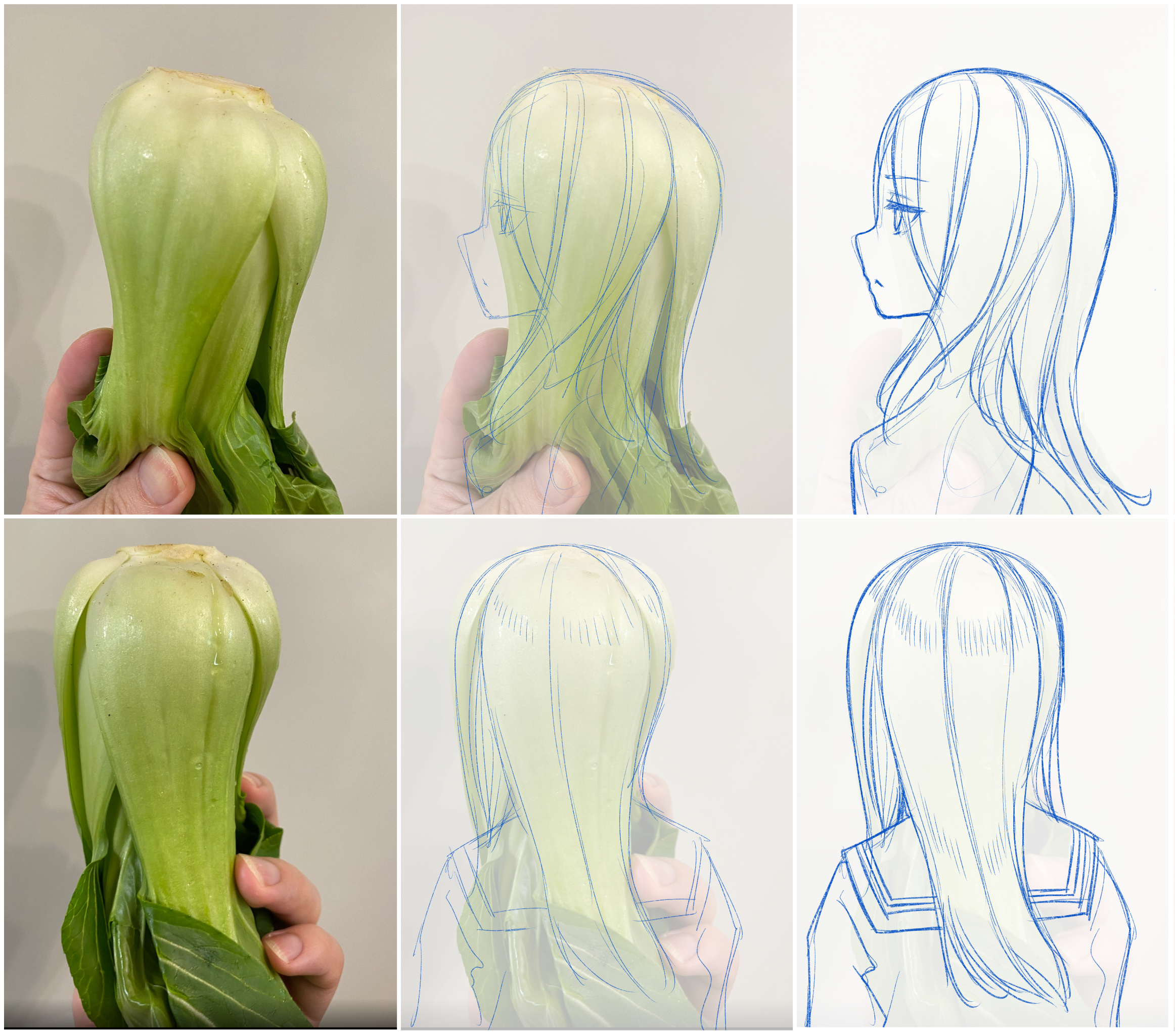 Drawing women's hair with bok choy.jpg