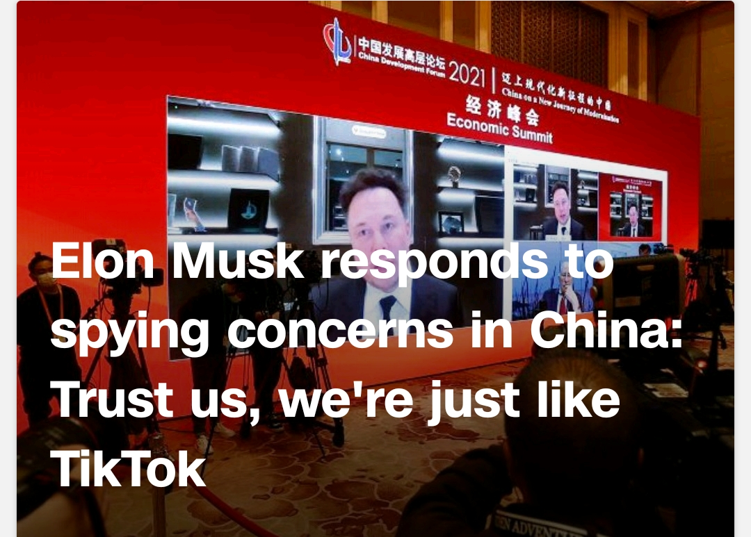 Official Answer to Tesla Chinese Spying