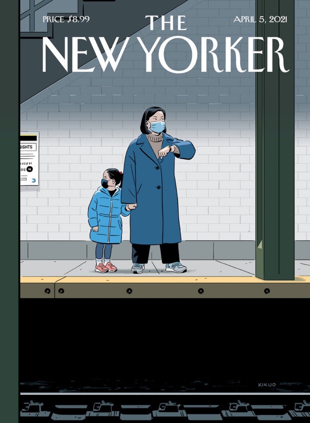 아시안계 미국인의 불안을 담은 뉴요커 표지