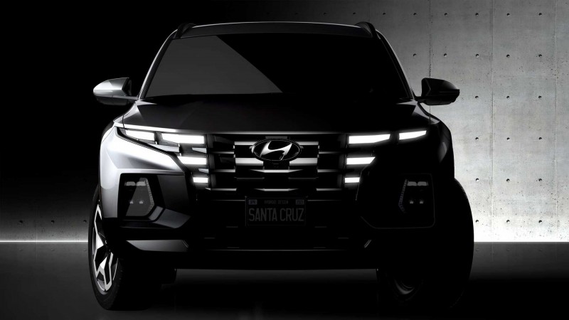 2022 Hyundai Santa Cruz teaser.