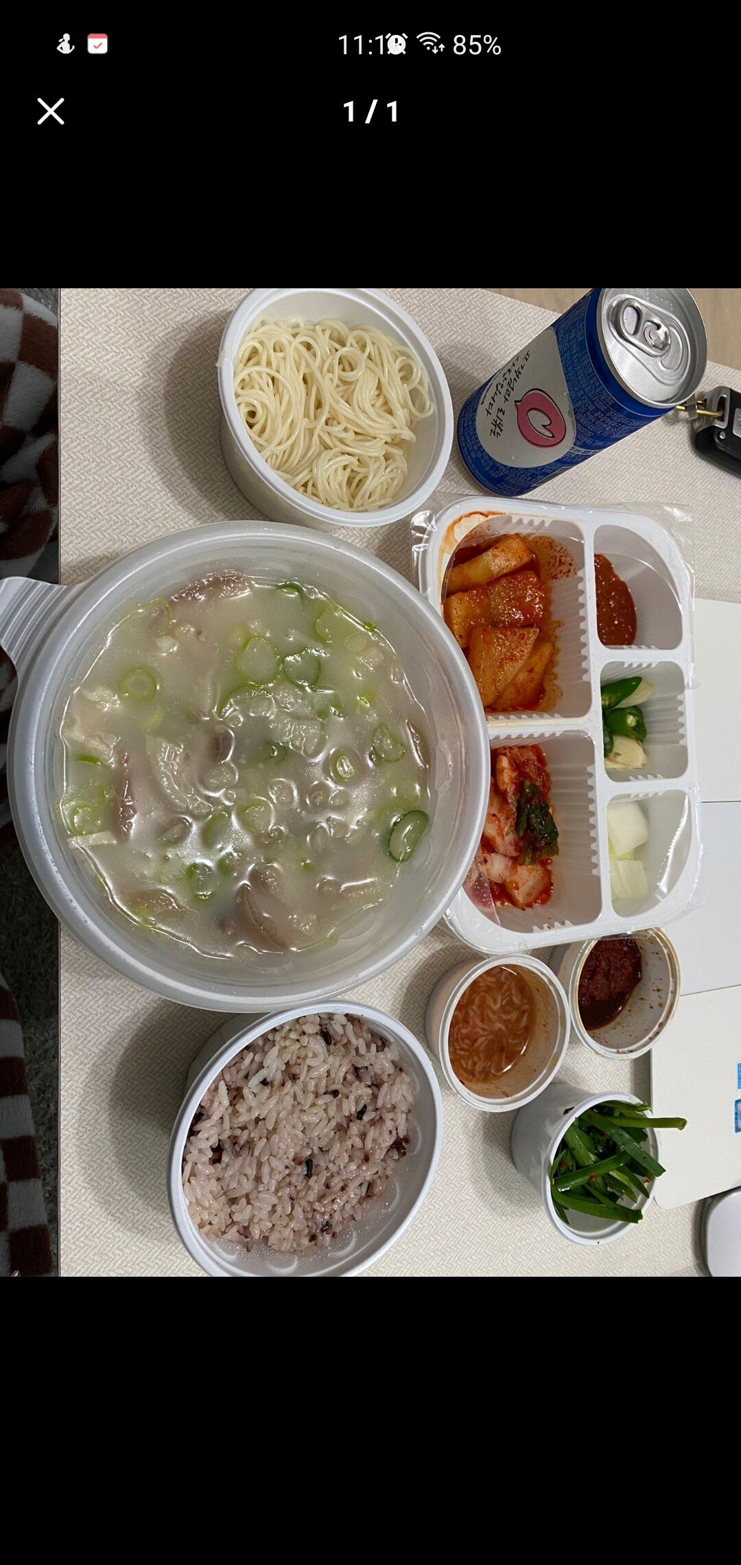 a rice soup restaurant that looks suspiciously empty.