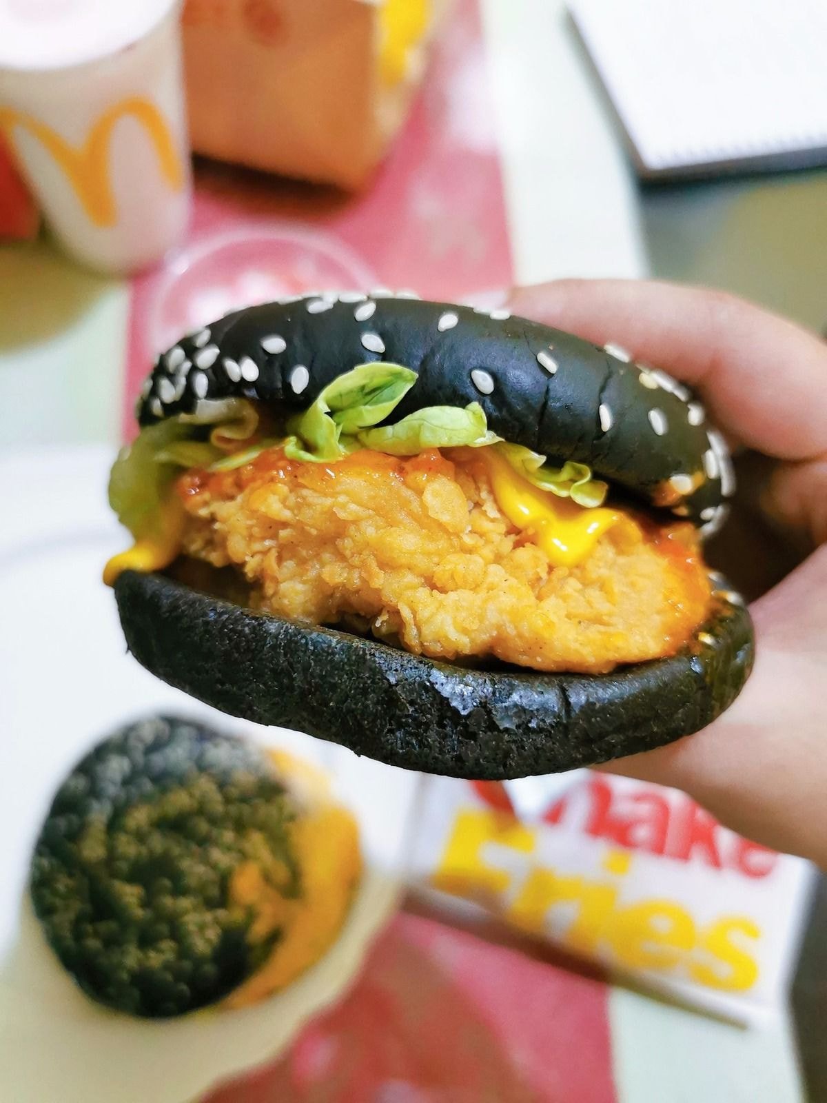 K-burgers sold in the Philippines.