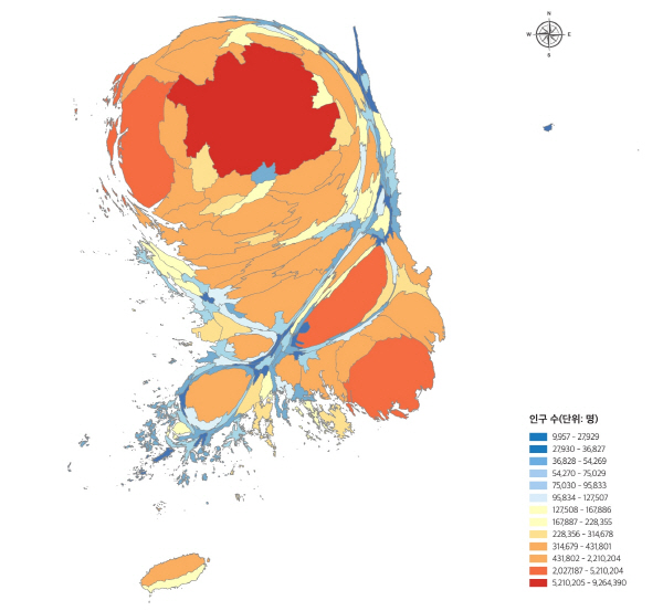 The process of population density change in Korea.JPG