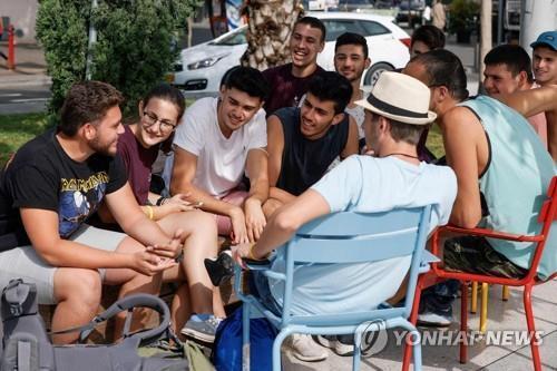 The first day of Israel's "No Mask"...Restored Laughter and Relaxation