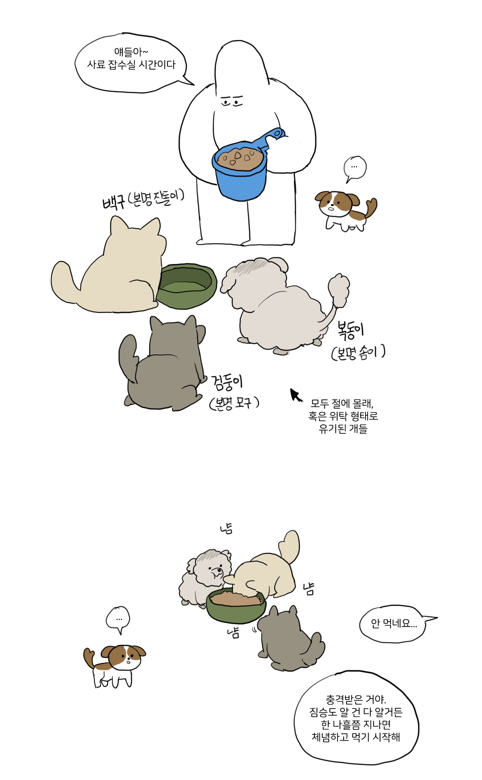 절에 버려진 개 이야기.manhwa