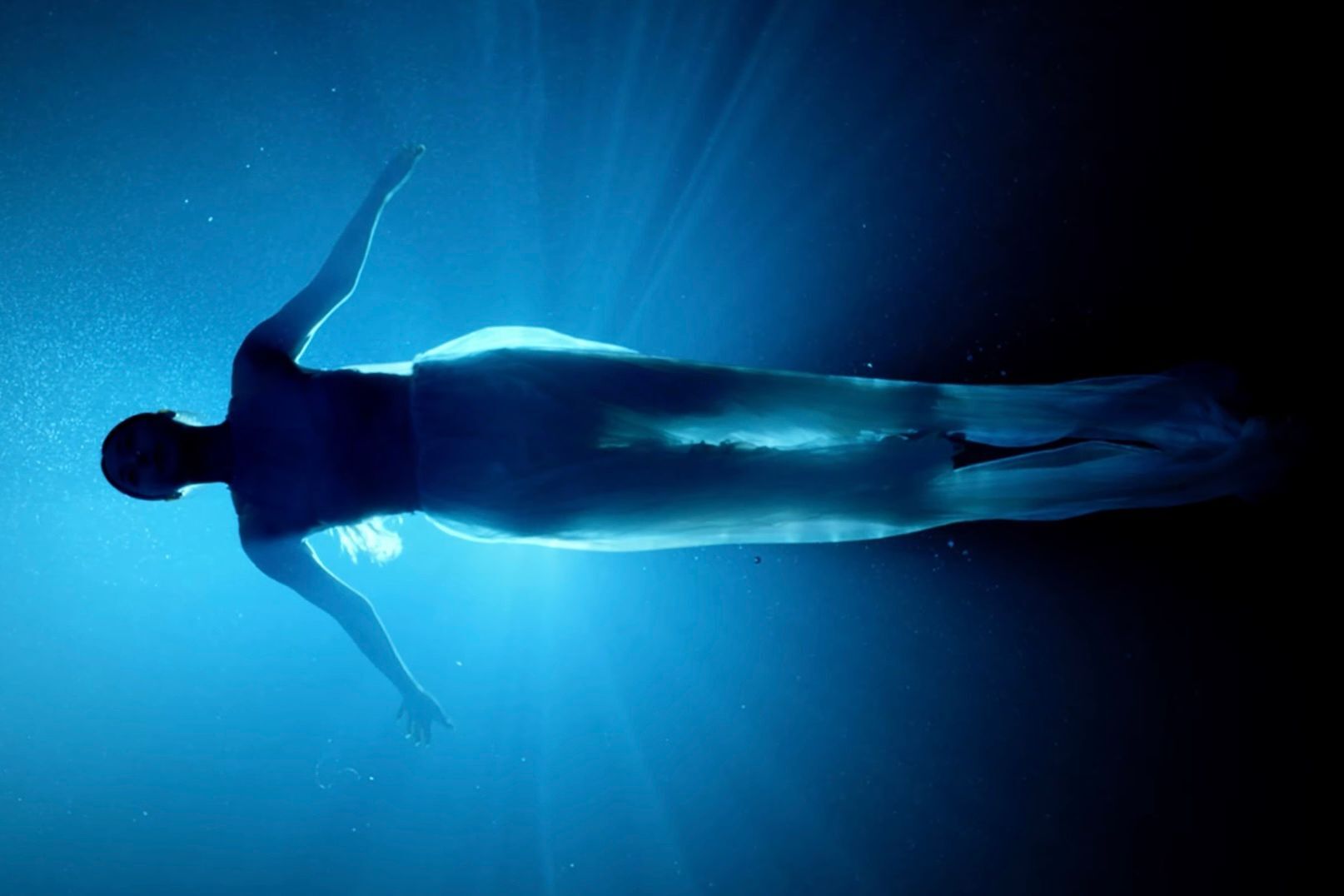 Espa Carina, filmed underwater.