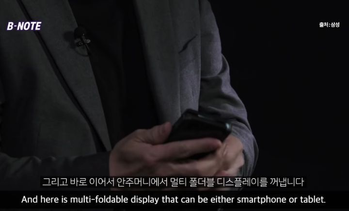 Samsung Display CEO who came out with a two-fold smartphone.
