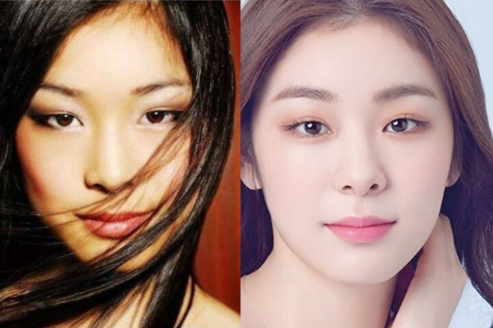 American make-up vs Korean make-style make-up.