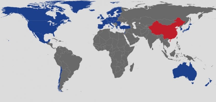 China's carbon emissions outnumber all other developed countries' total carbon emissions