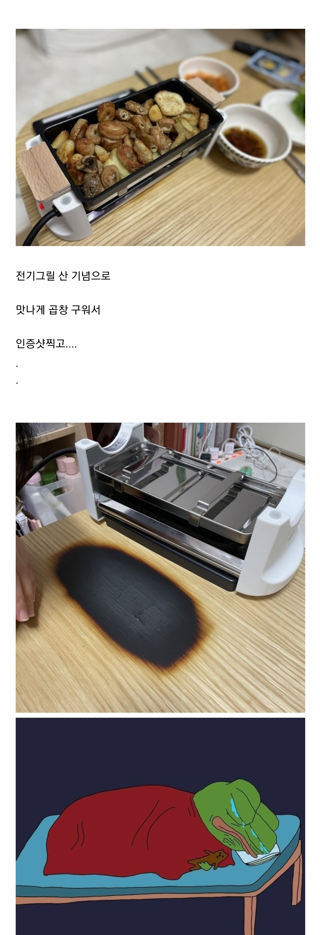 전기그릴 사용 후기