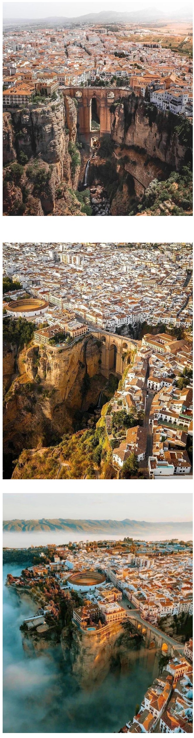 판타지 세계에 나올 듯한 스페인 협곡 도시