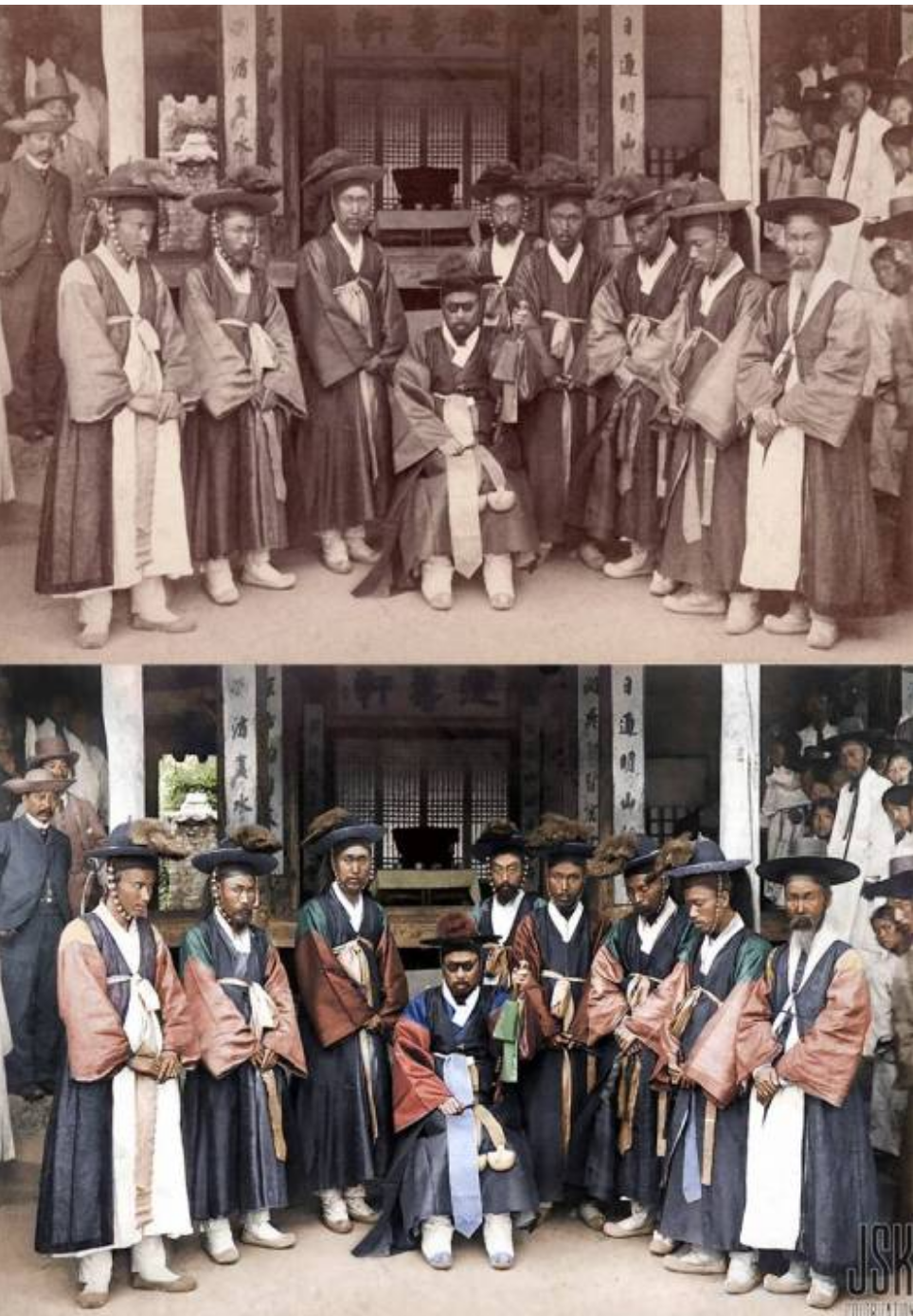 1890년대 부산 사또와 포졸들 사진.jpg