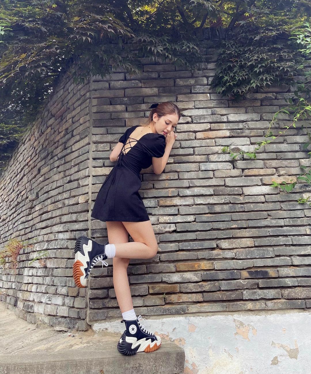 cool black dress somi