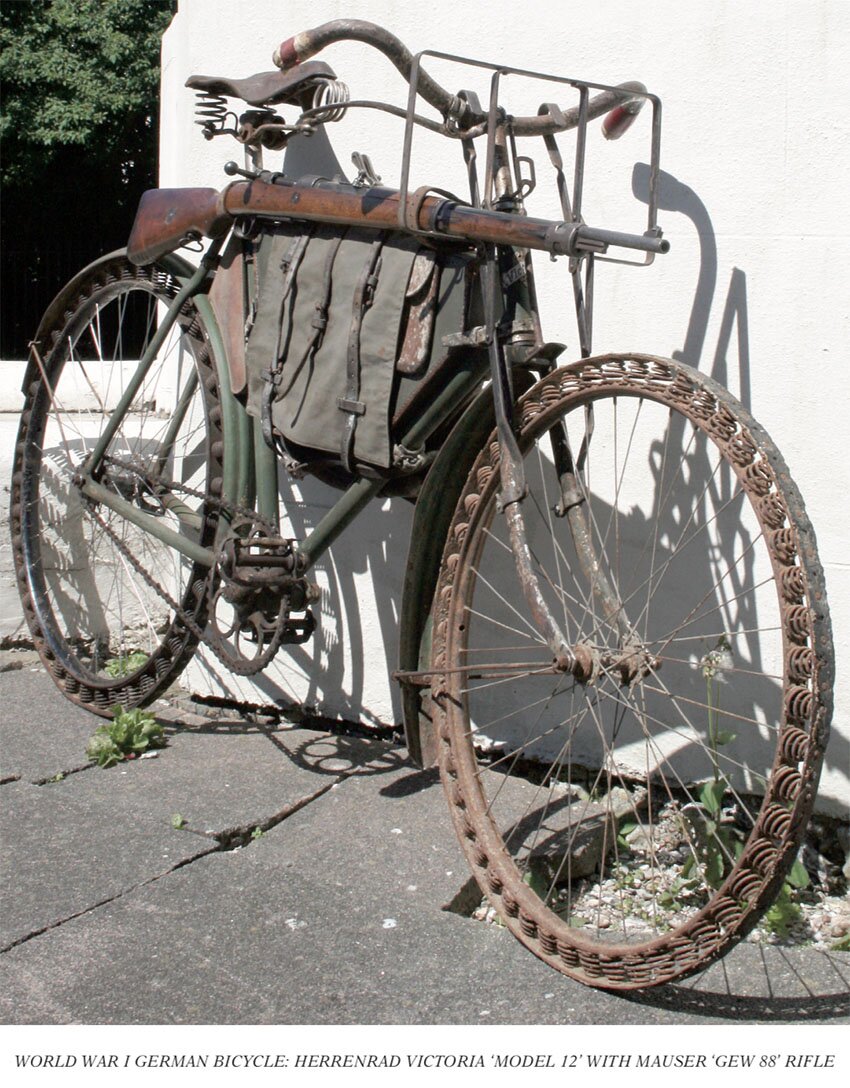 Bicycles used in World War I.