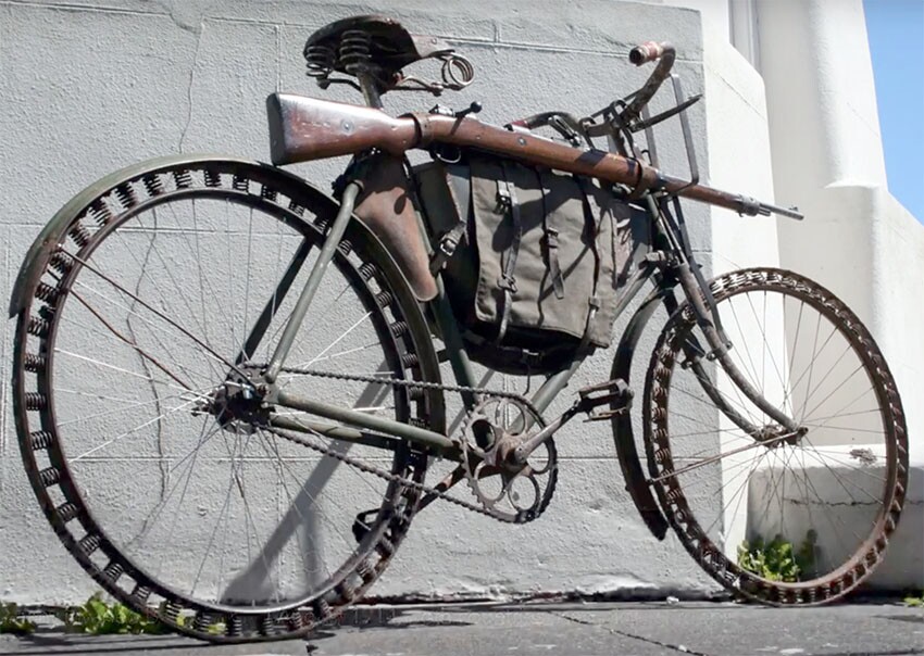 Bicycles used in World War I.