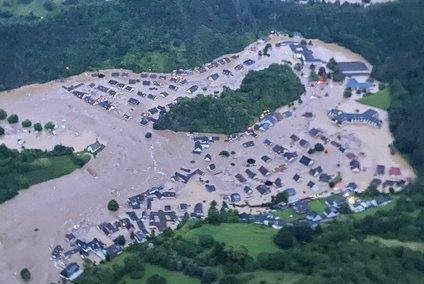 Foreign media photos of flood damage in western Germany