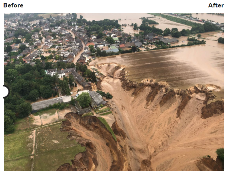 Flood status in Germany