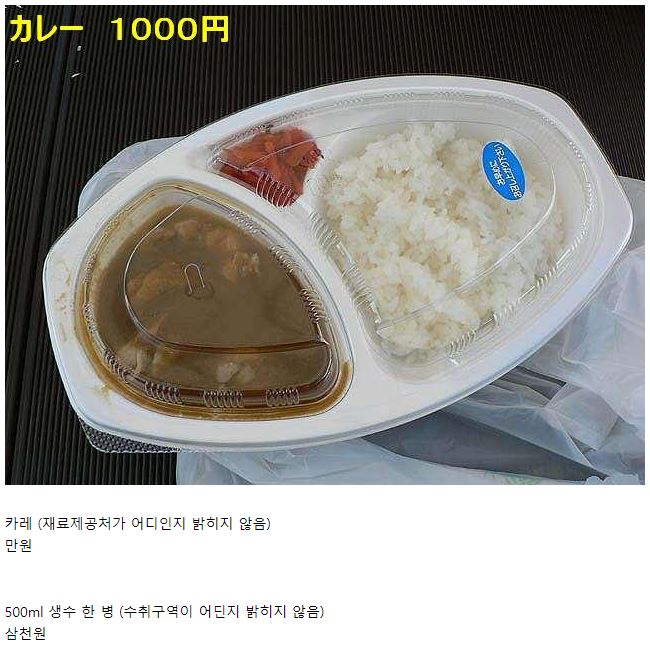 The latest 1,000 yen lunch box for reporters at the Tokyo Olympics.