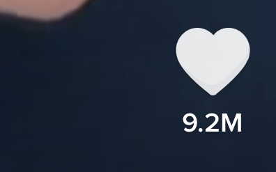 A tiktok guy with 9.2 million hearts with a face.