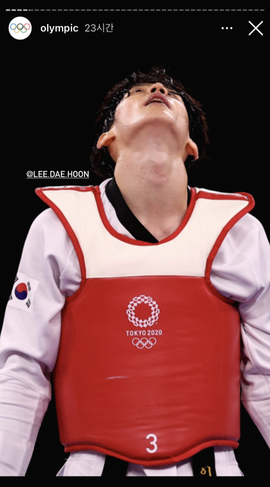 한국 올림픽 인스타 계정 스토리 센스