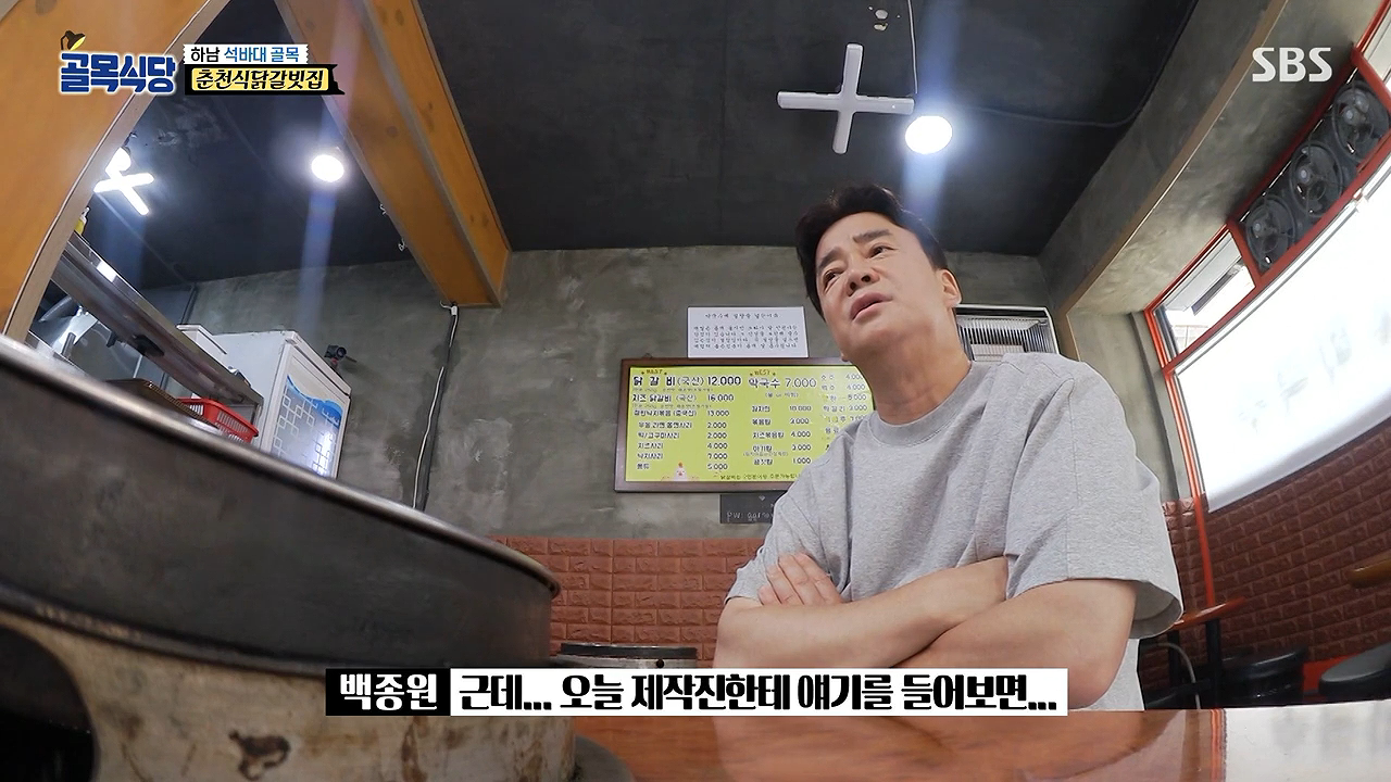 The reason why Baek Jong-won has been running an alley restaurant for a long time.