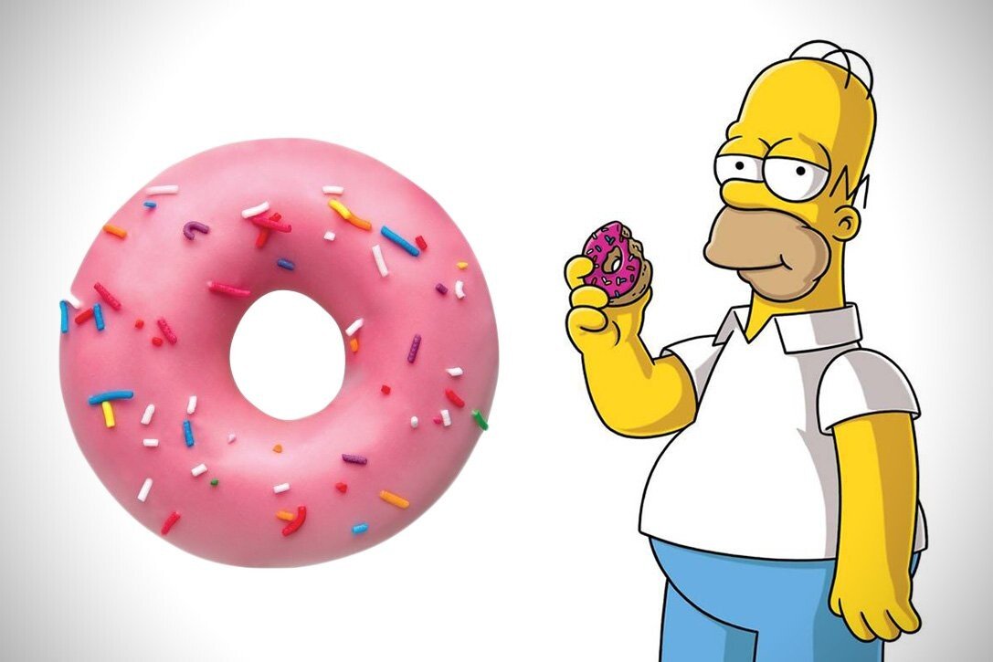 GIF making Simpson doughnuts