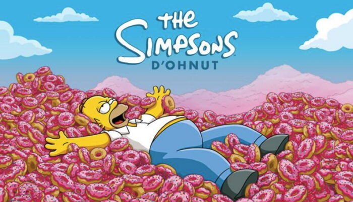 GIF making Simpson doughnuts