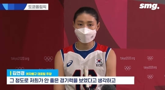 Interview with Kim Yeon-kyung after Brazil match against Brazil