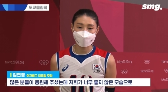 Interview with Kim Yeon-kyung after Brazil match against Brazil