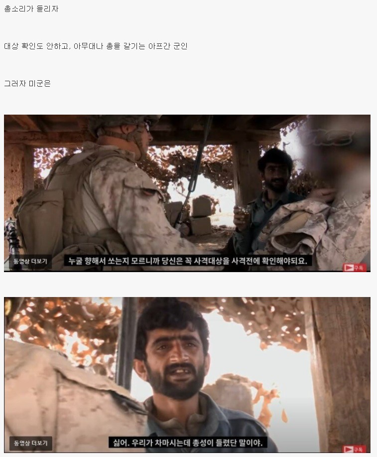 아프간 군대 수준