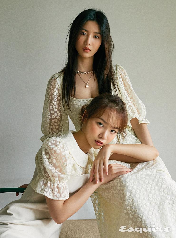 Kwon Eun-bi and Kim Chae-won's Esquire pictorial