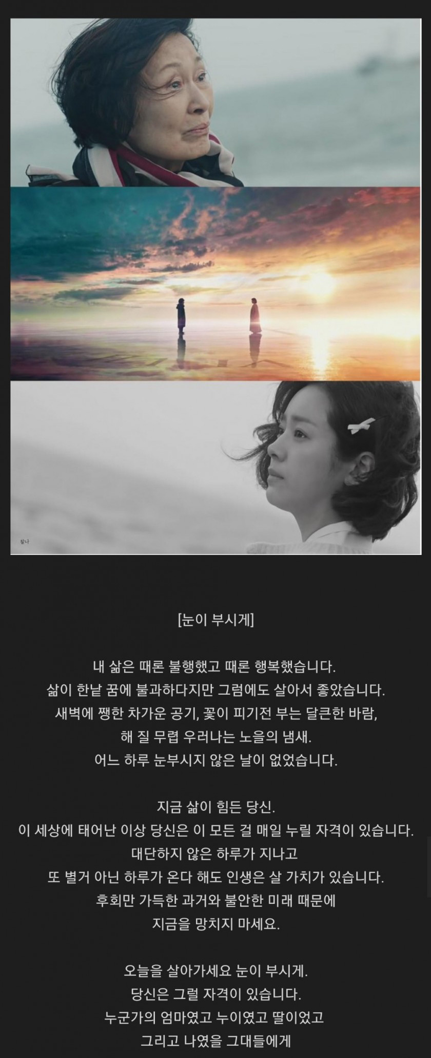 인상 깊었던 드라마 마지막 문구들