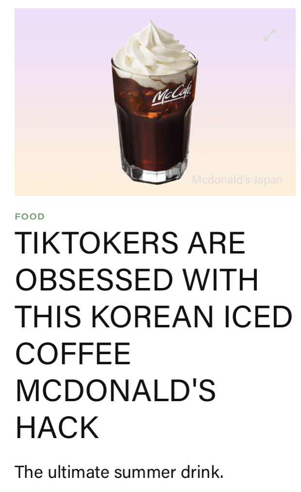 Korean Iced Coffee.jpg is popular on TikTok.