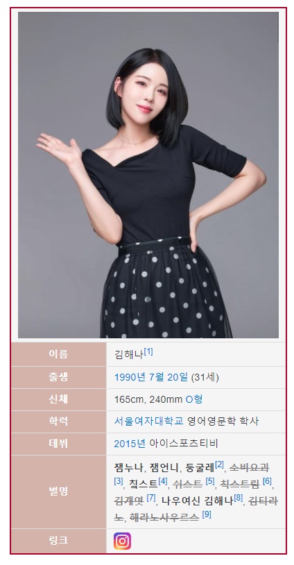 Announcer Kim Hae-na